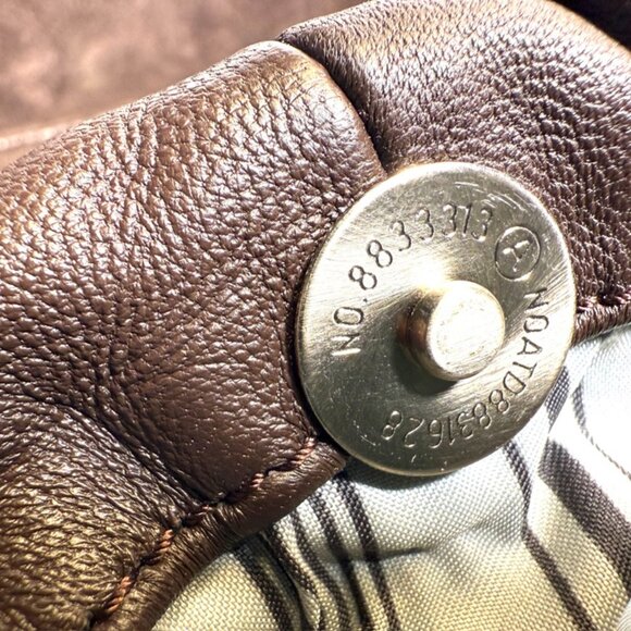 Distressed Dark Brown Suede Leather Hobo Shoulder Bag NWT - Picture 11 of 14